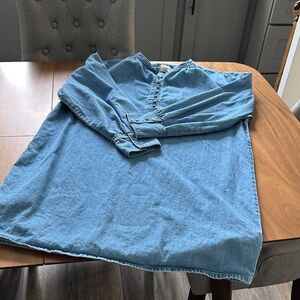 J. Crew Light Blue Denim Tunic Dress